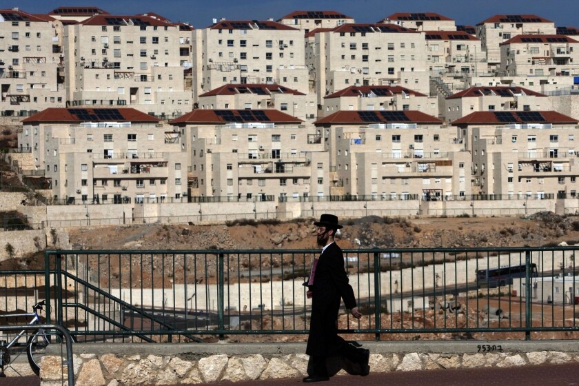 The West Bank settlement of Beitar Elit, an ultra-Orthodox bastion south of the biblical Palestinian town of Bethlehem, is seen.