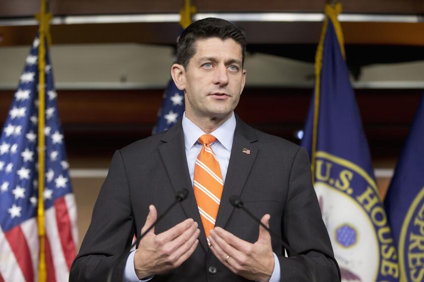 House Speaker Paul Ryan (R-Wis.) on Capitol Hill in Washington.