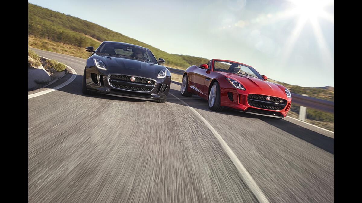 2016 Jaguar F-Type S. Jaguar sells one-fifth of its F-Type coupes and convertibles in California.