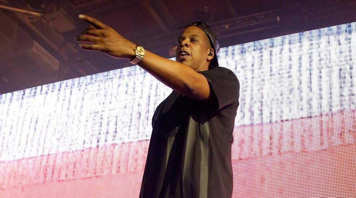 Jay Z performs Wednesday night at the Austin Music Hall as part of the South by Southwest music festival in Austin, Texas.