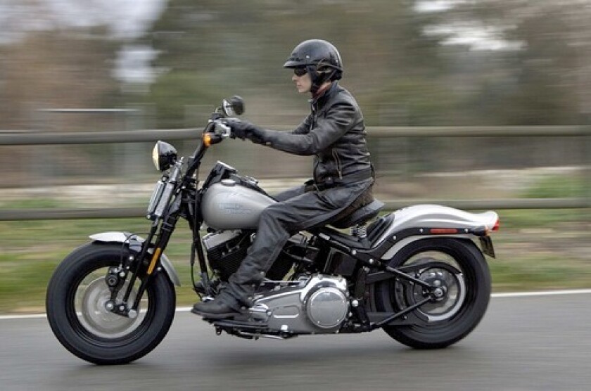 Harley Davidson Cross Bones Is A Slick Ride Even Without The Rain Los Angeles Times