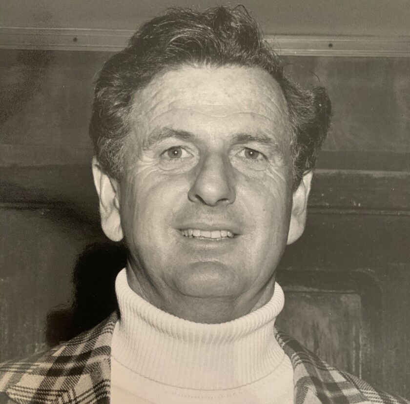 Al Franken, a well-known track and field promoter, is shown in a historic picture.