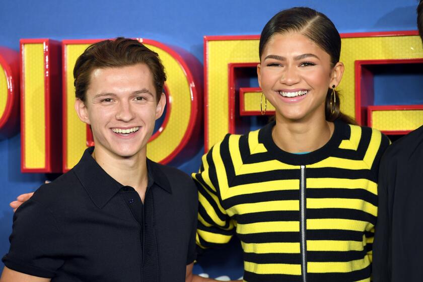 LONDON, ENGLAND - JUNE 15: Tom Holland and Zendaya attend the "Spider-Man : Homecoming" photocall at The Ham Yard Hotel on June 15, 2017 in London, England. (Photo by Karwai Tang/WireImage)