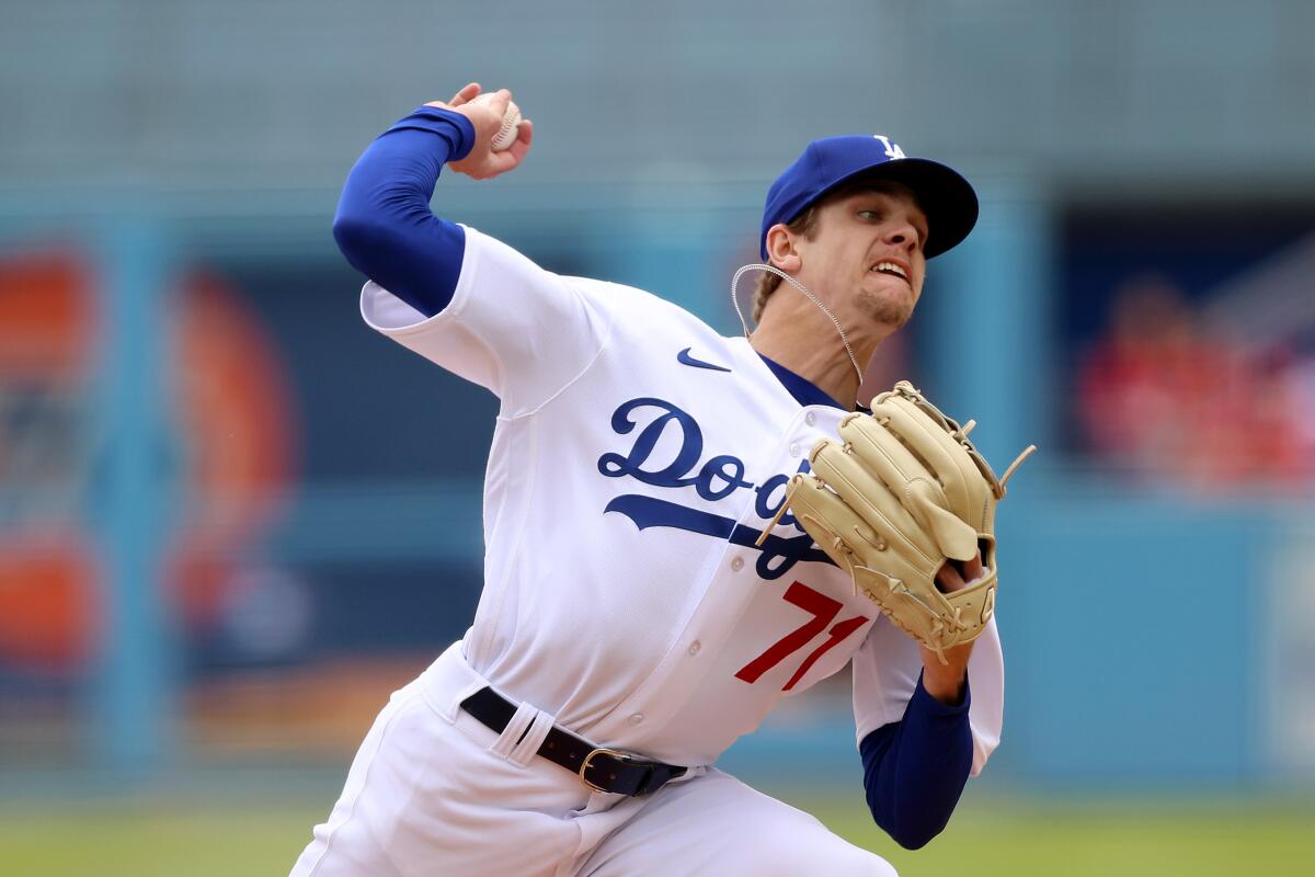 With Dustin May injured, Dodgers' starting rotation looks thin - Los ...