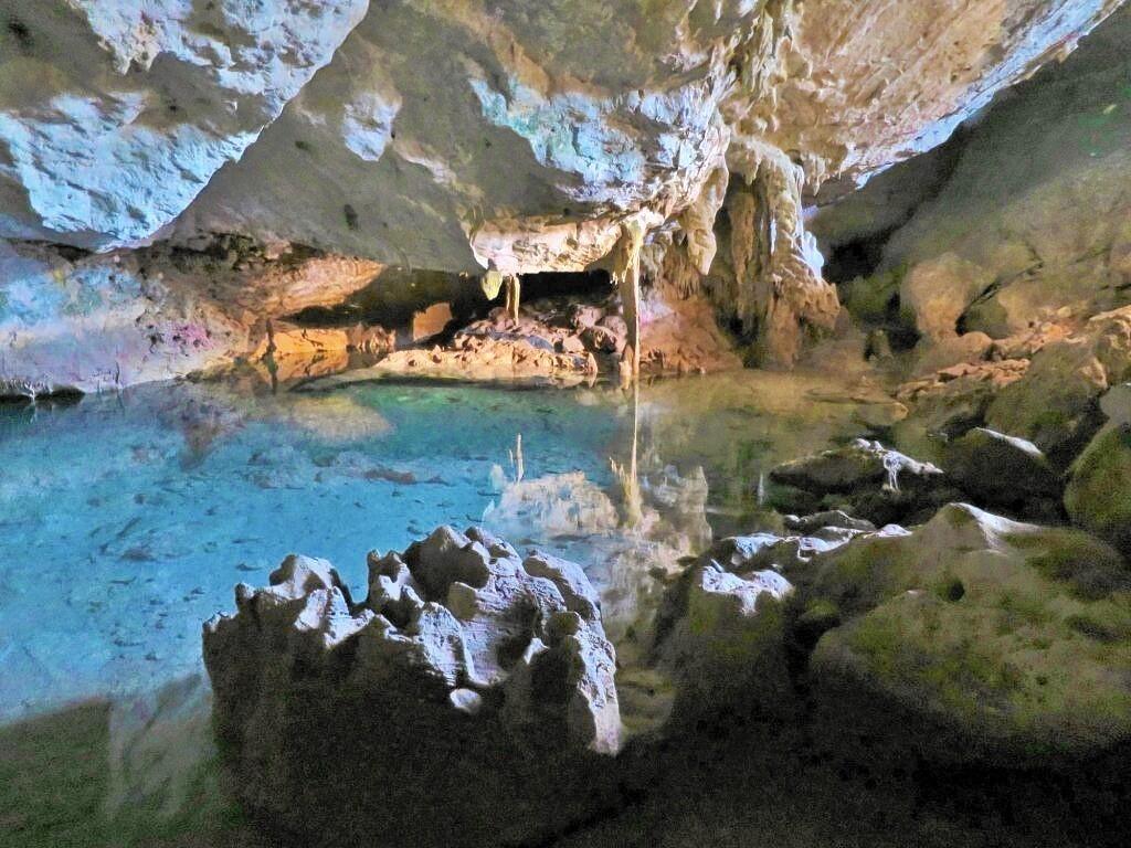 An island cave