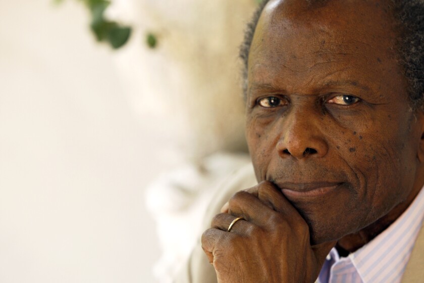 FILE - Actor Sidney Poitier poses for a portrait in Beverly Hills, Calif. on June 2, 2008. Poitier, the groundbreaking actor and enduring inspiration who transformed how Black people were portrayed on screen, became the first Black actor to win an Academy Award for best lead performance and the first to be a top box-office draw, died Thursday, Jan. 6, 2022 in the Bahamas. He was 94. (AP Photo/Matt Sayles, File)