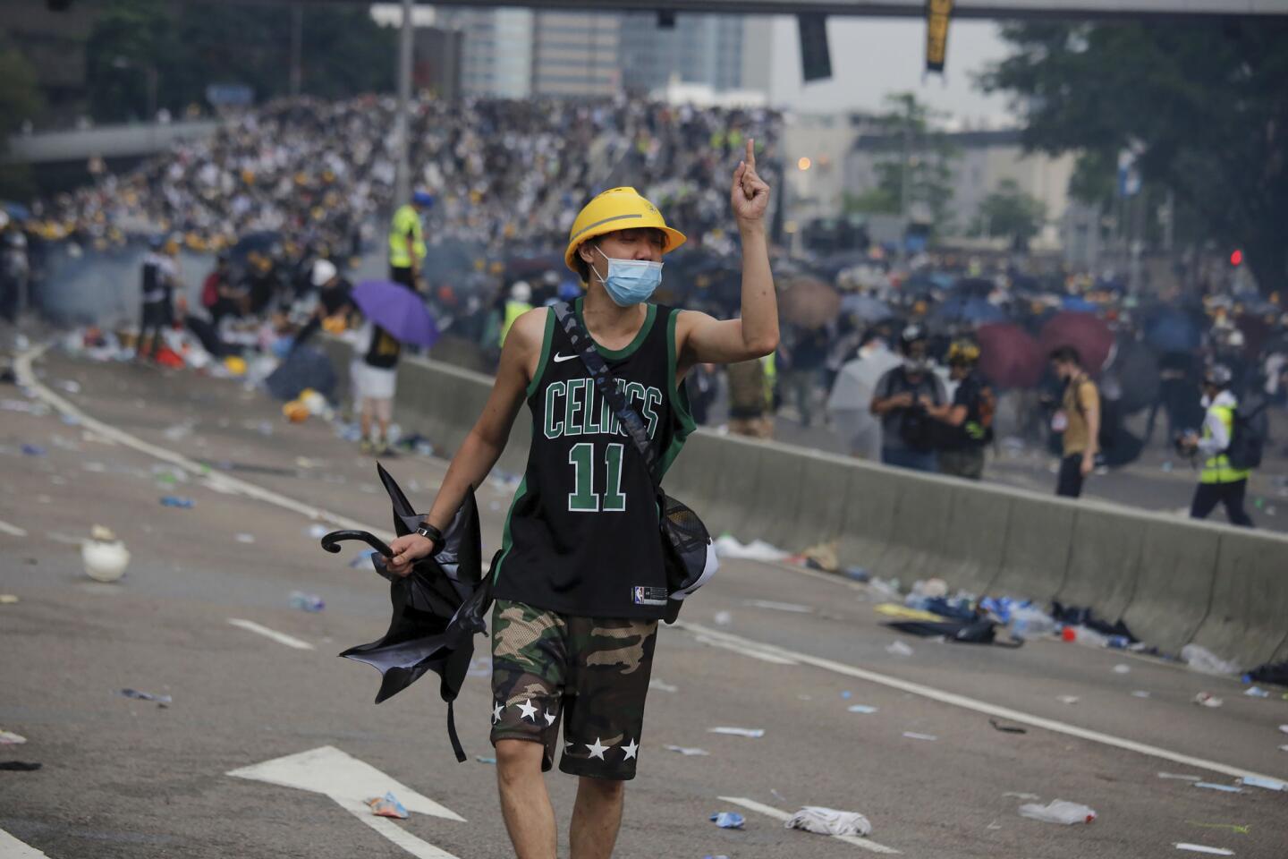 As people massed outside government headquarters in Hong Kong on June 12, violent clashes erupted. Police fired tear gas and rubber bullets at those demonstrating against a proposed extradition bill, which has become a focus among those concerned about greater Chinese control and erosion of civil liberties in Hong Kong.