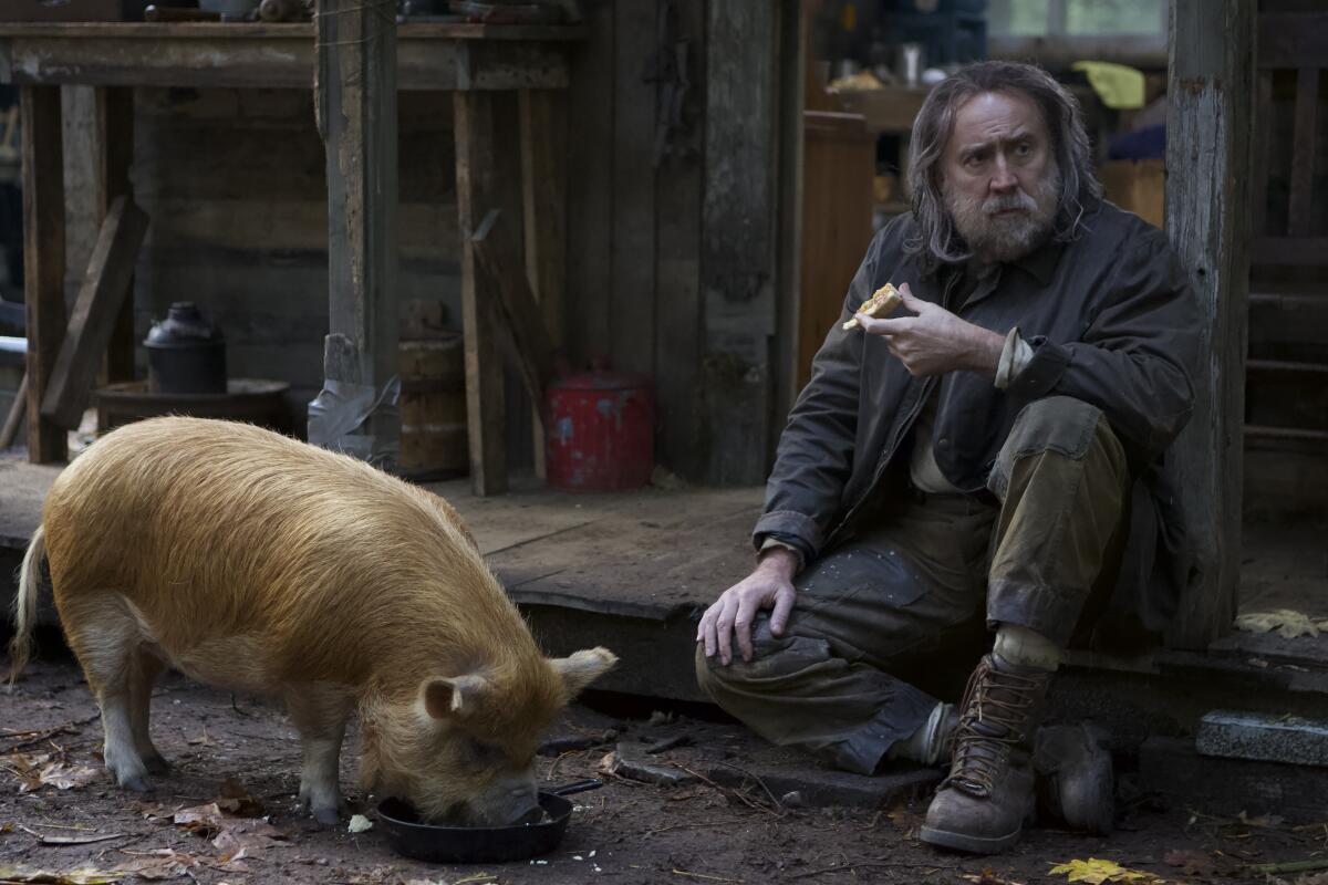 Nicolas Cage in a scene from “Pig”