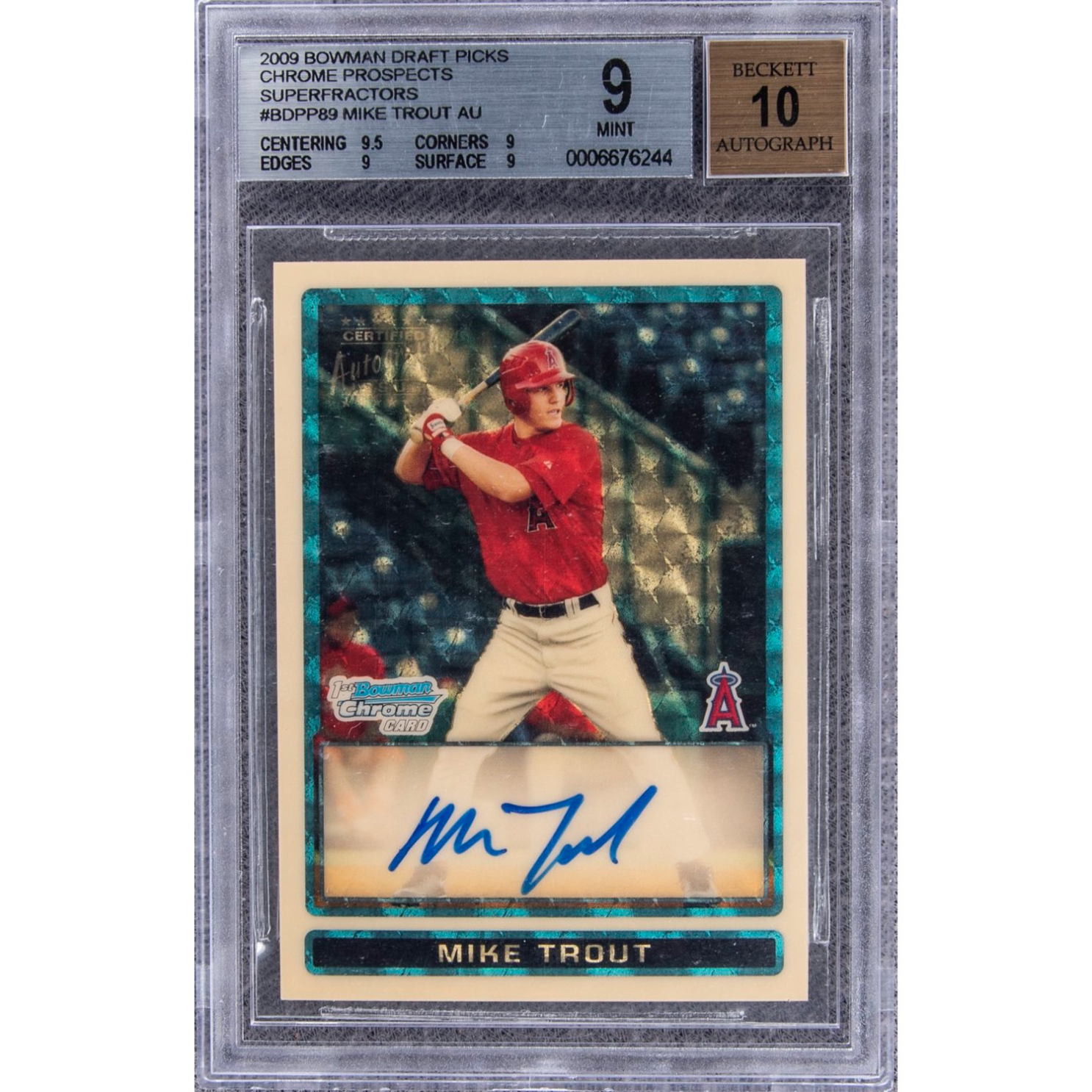Rare Mike Trout rookie card sells for nearly $4 million at auction, an  all-time record - Los Angeles Times