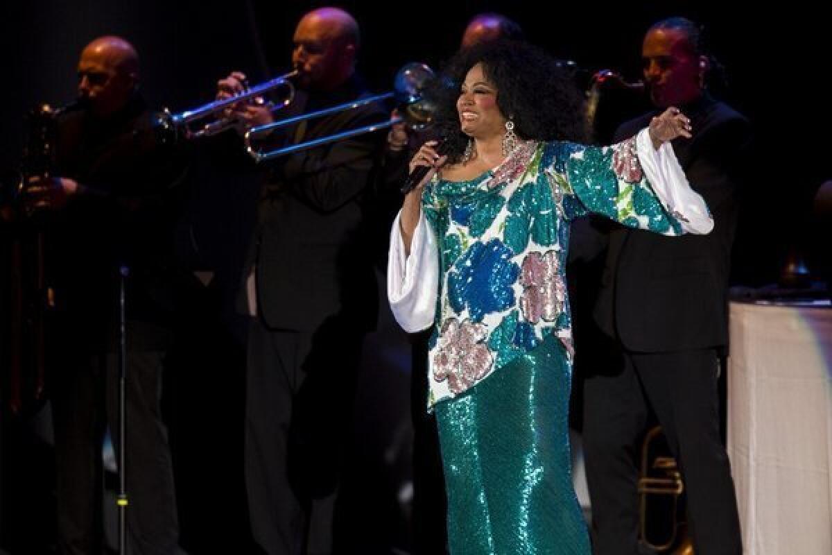Diana Ross wows the crowd at the Hollywood Bowl on Saturday night.