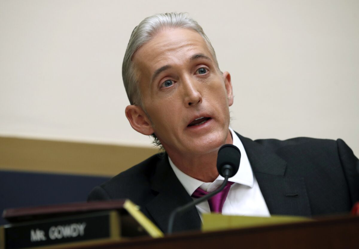 Trey Gowdy, now a Fox News contributor, during a House Judiciary Committee hearing on Capitol Hill in 2017.