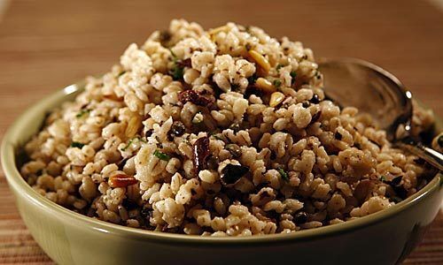 This hearty salad combines barley, oregano, olives, capers, pine nuts and green onions tossed with a bright lemon vinaigrette. Recipe: Mediterranean barley salad
