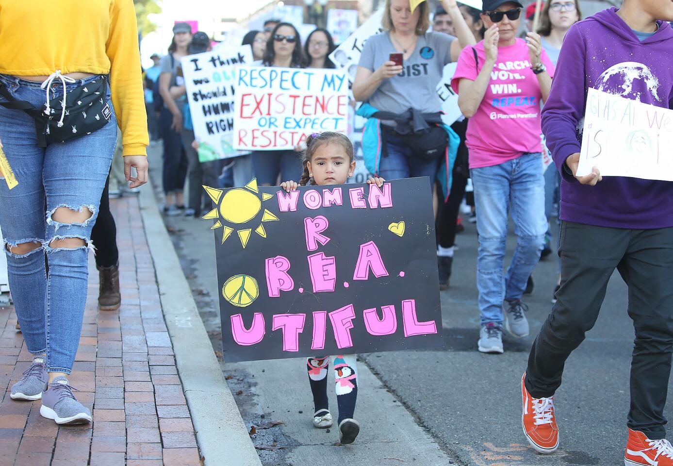 OC Woman's March in downtown Santa Ana