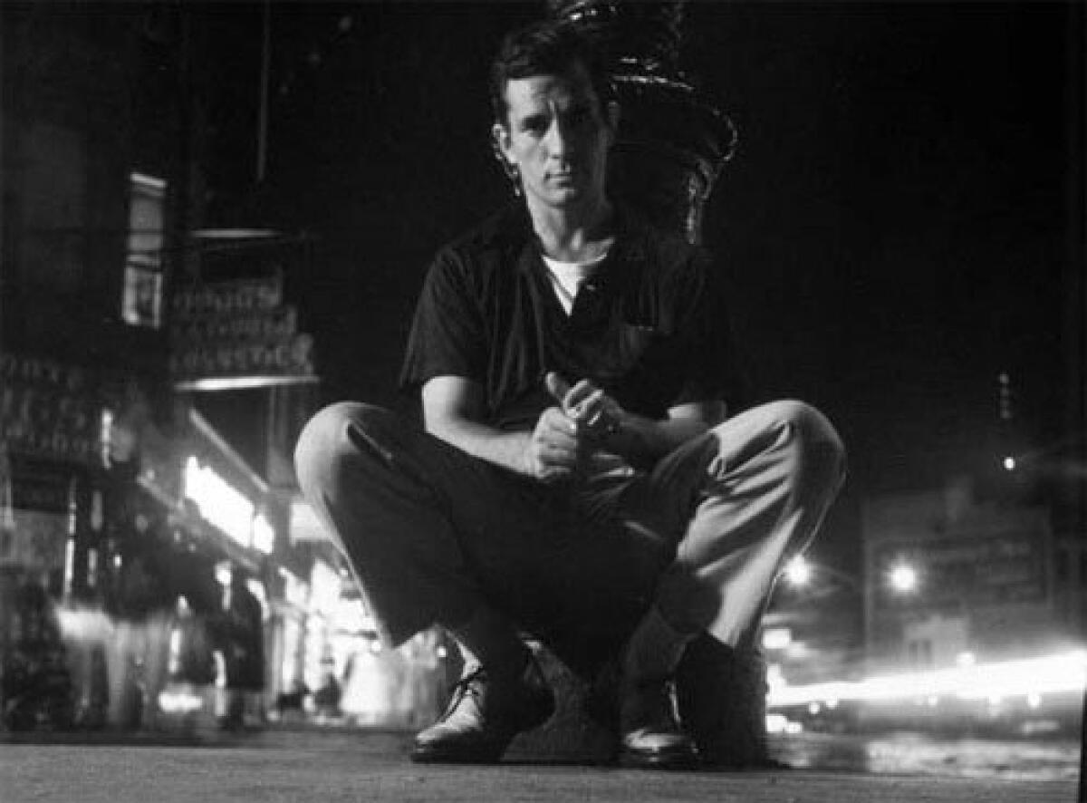Jack Kerouac in Greenwich Village in 1958.