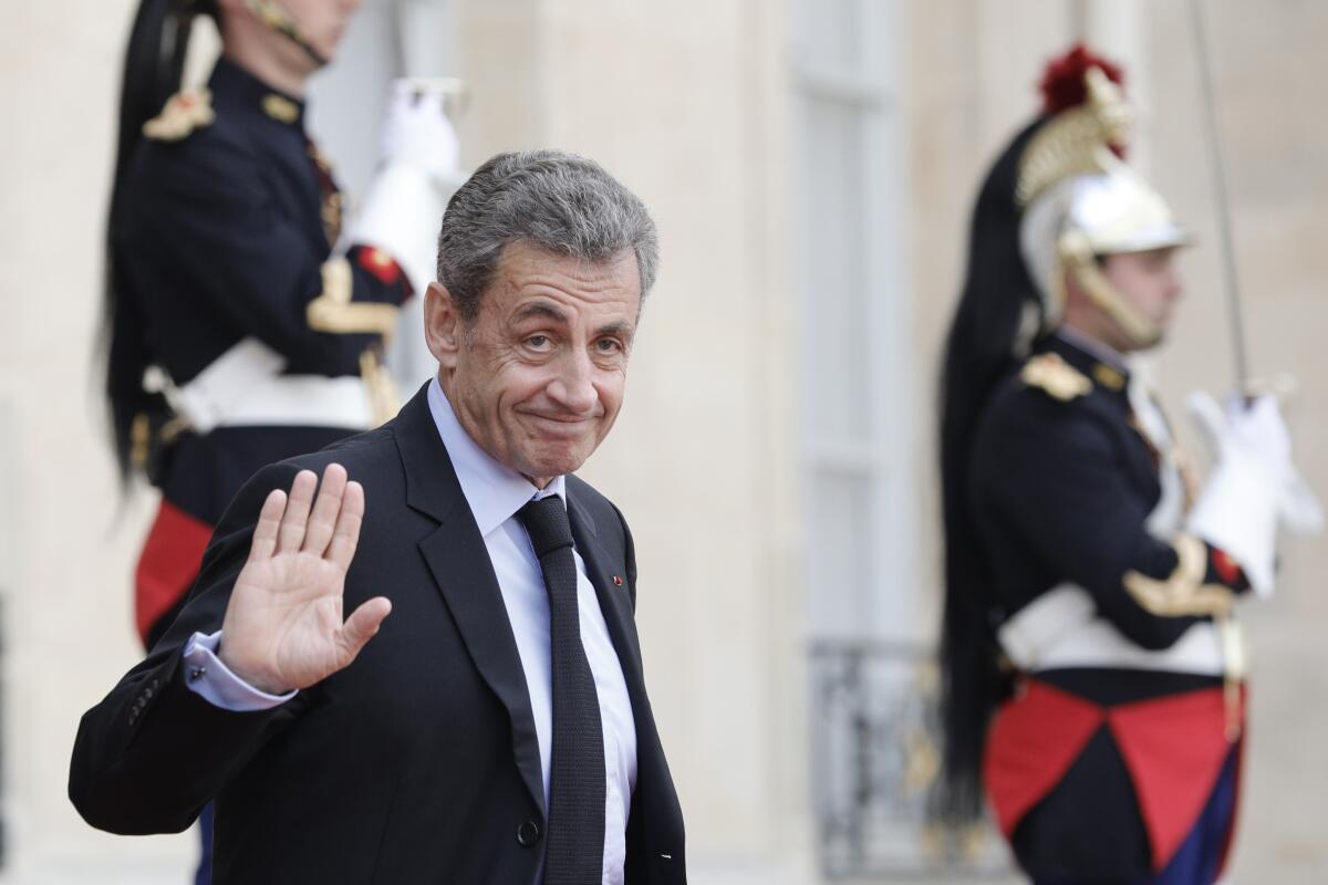 Former French President Nicolas Sarkozy on Sept. 30, 2019 in Paris. 