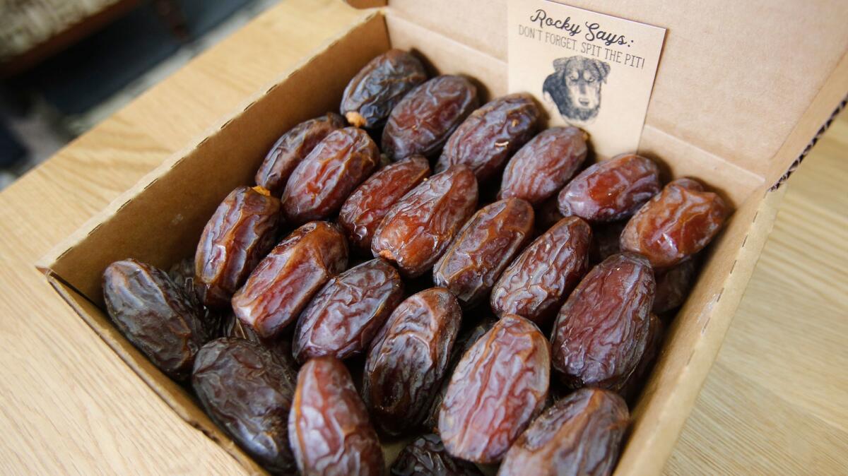 Hand-picked dates from Rancho Meladuco date farm.