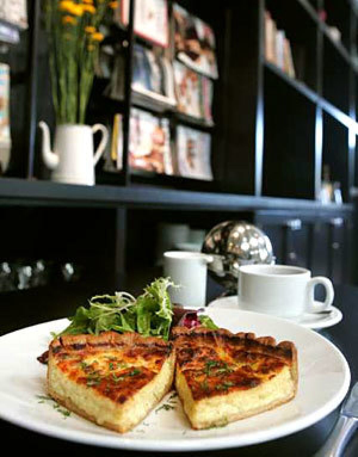 COMME ÇA: You can opt for a rich quiche with Gruyère or go lighter with the house-dried-raisin bread and baguette.