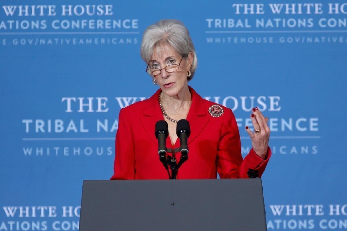 Health and Human Services Secretary Kathleen Sebelius, whose department is responsible for the controversial requirement that insurers provide contraceptive coverage for women at no charge.
