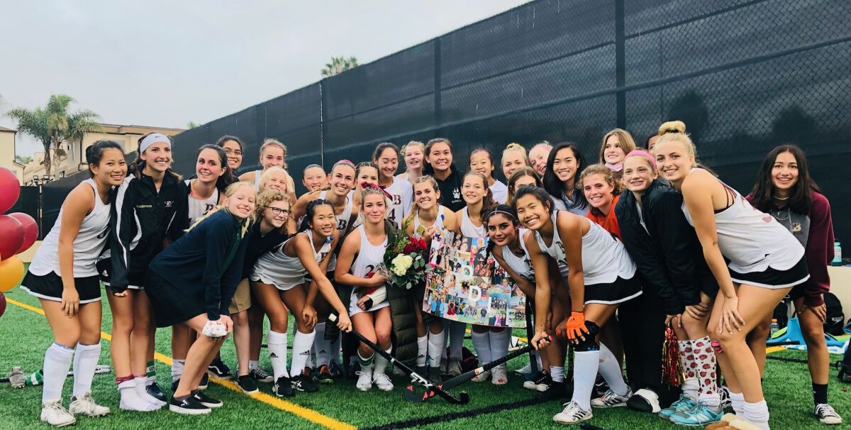 Bishop's School field hockey players' motto this season was "TWP" — Together With Purpose.