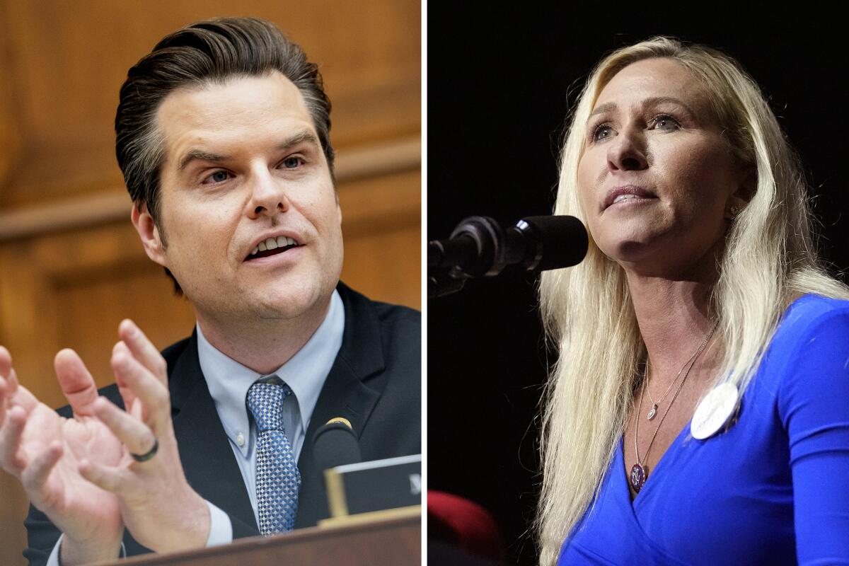 Reps. Gaetz and Greene lawsuit against cities where political rally was canceled can move forward