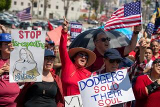 Groups protest Sisters of Perpetual Indulgence at Dodgers' Pride Night