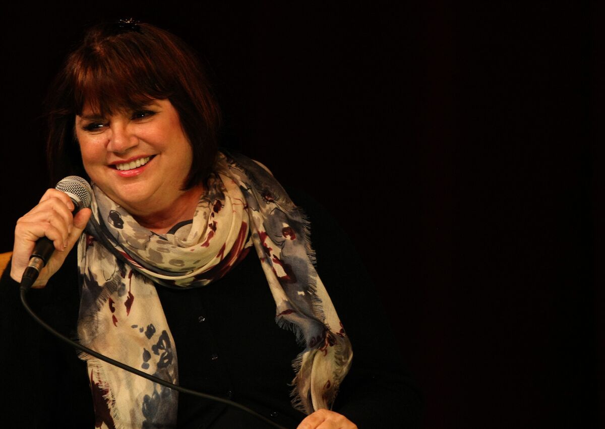 10-time Grammy-winning singer Linda Ronstadt, 67, participates in a Q & A session at the Writers Bloc in Santa Monica.