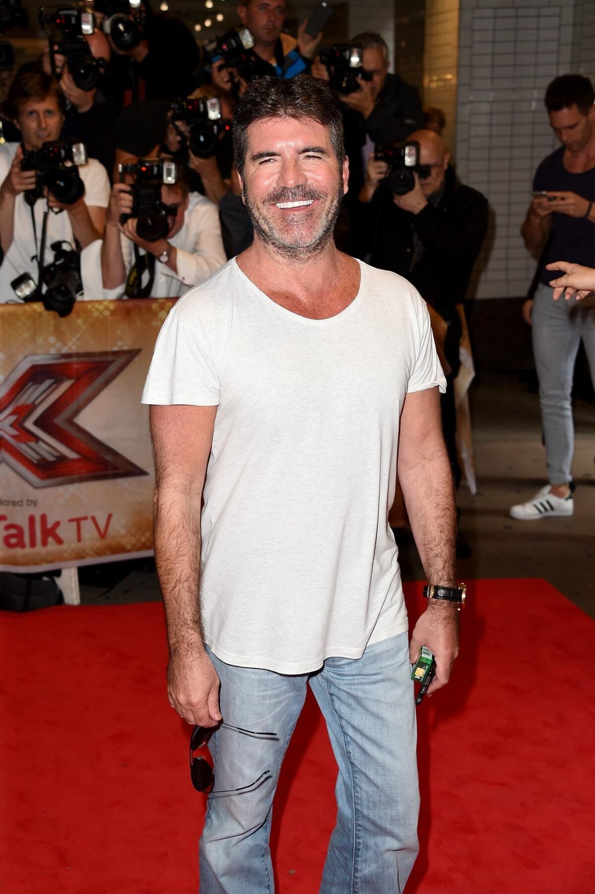 Simon Cowell at the media launch of "The X Factor" in August in London.