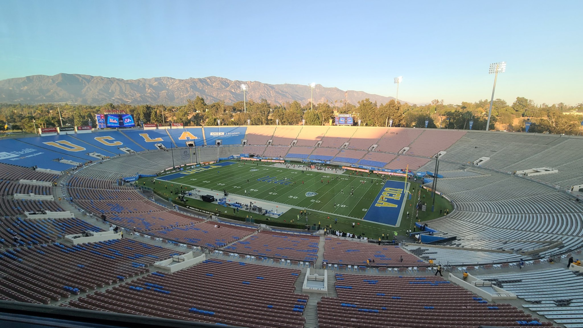 A view of the Rose Bowl during a UCLA football game.