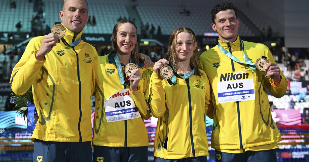 New records for Australia and Ledecky in the swimming world championships