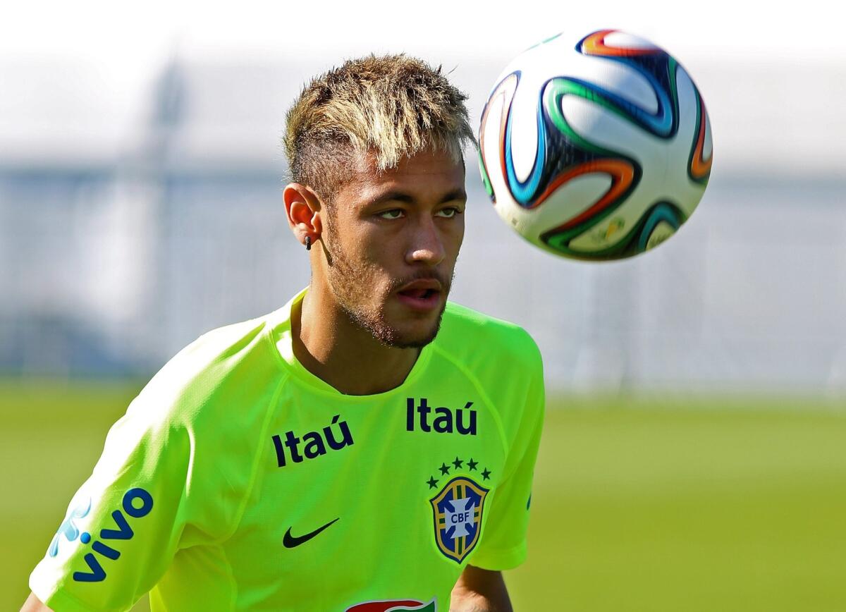 Neymar will take the field with Brazil on Saturday against Chile in the first match of the World Cup's round of 16.