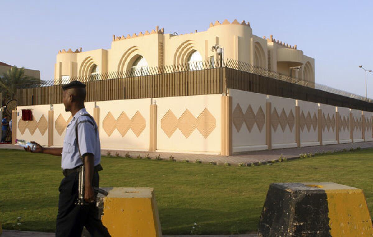 The Taliban's new office in Doha, Qatar. The militant movement and the U.S. will hold talks in Doha on finding a political solution to the nearly 12 years of war in Afghanistan.