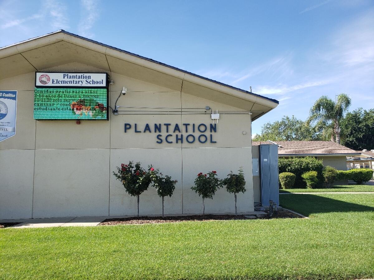 Bakersfield's Plantation Elementary School opened in 1962.
