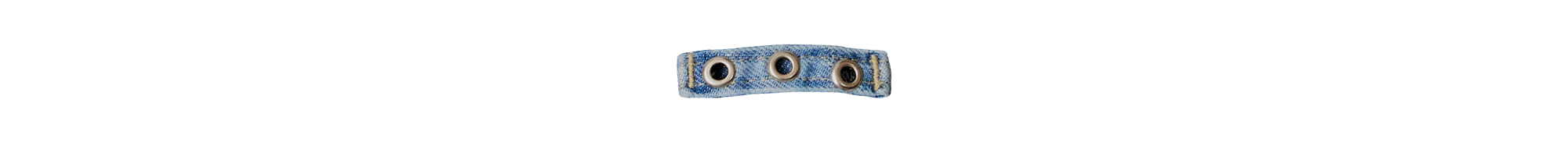 a jean belt loop cutout section divider