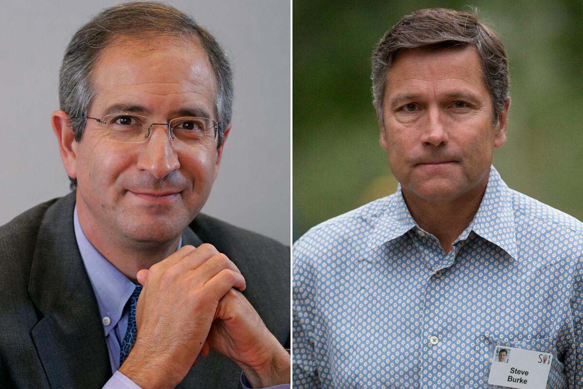 Brian Roberts, the chief executive of Comcast Corp., and Steve Burke, the CEO of NBCUniversal.
