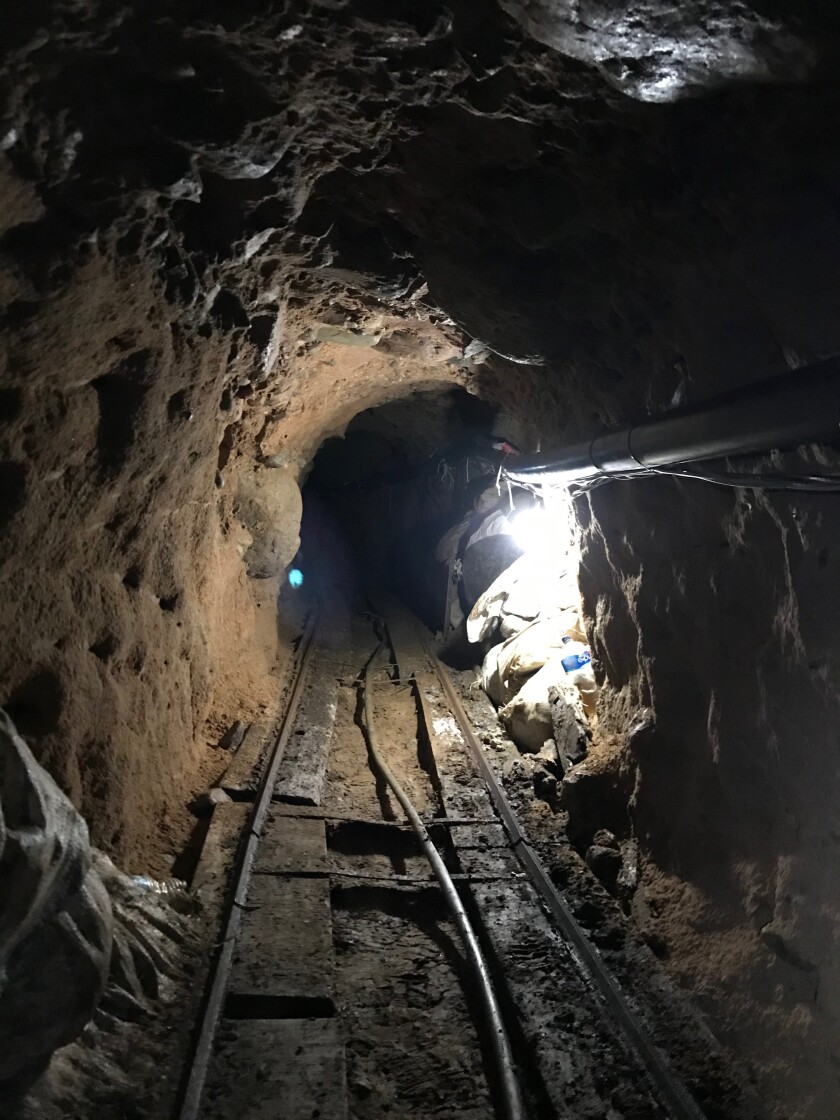 A cross-border tunnel that starts in Tijuana and ends in an Otay Mesa warehouse was discovered March 19. Officials seized nearly $30 million worth of drugs inside it.