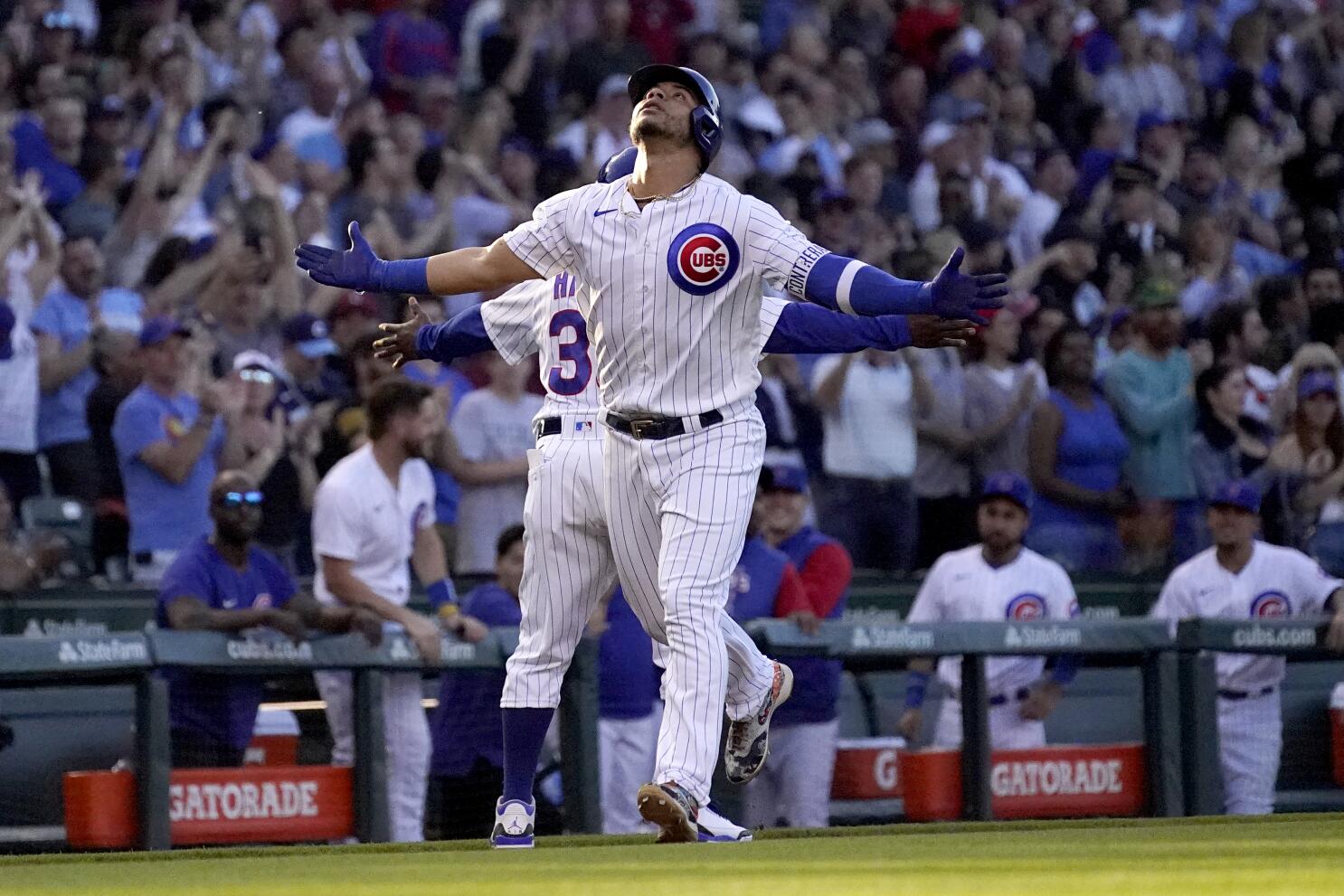 Willson Contreras Game-Used Jersey -- Contreras 10th Home Run of