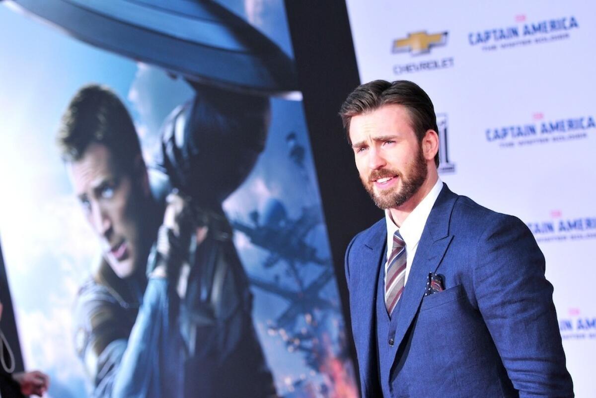 Chris Evans, at the premiere in Los Angeles of "Captain America: The Winter Soldier," is getting into directing.