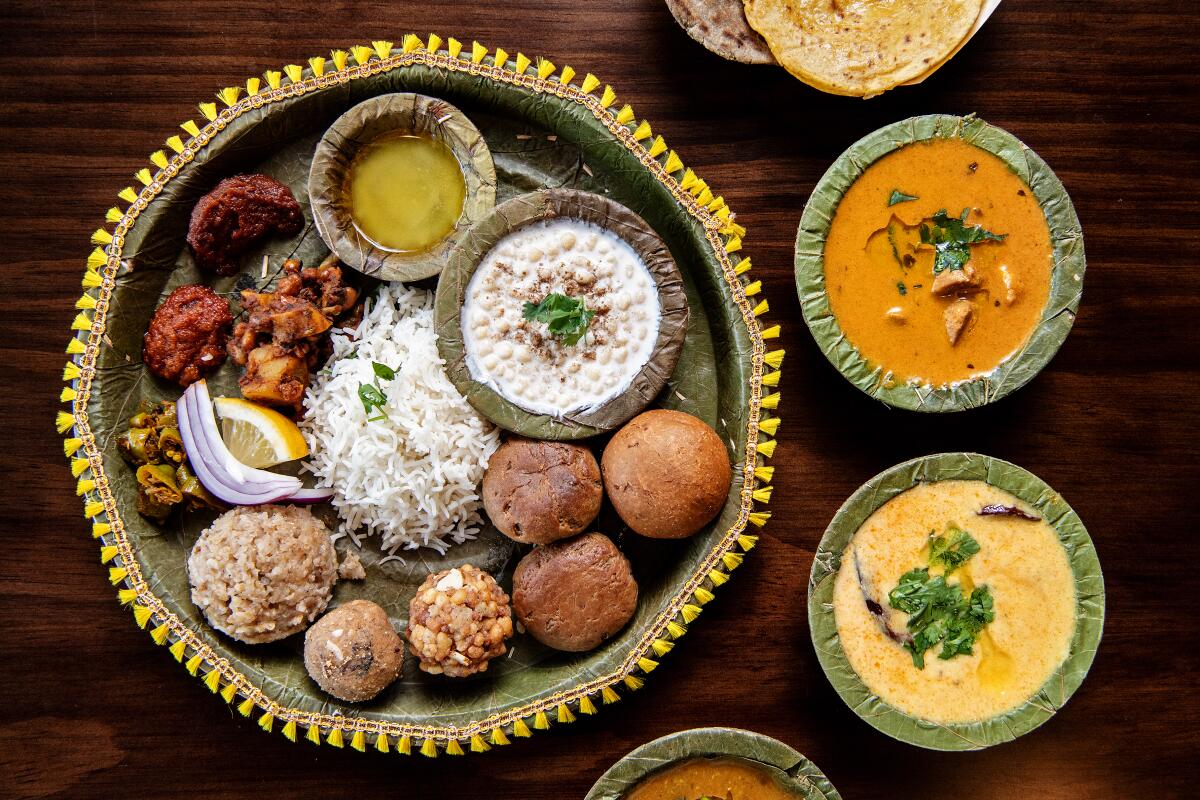 The Maharaja Thali platter from Bhookhe restaurant