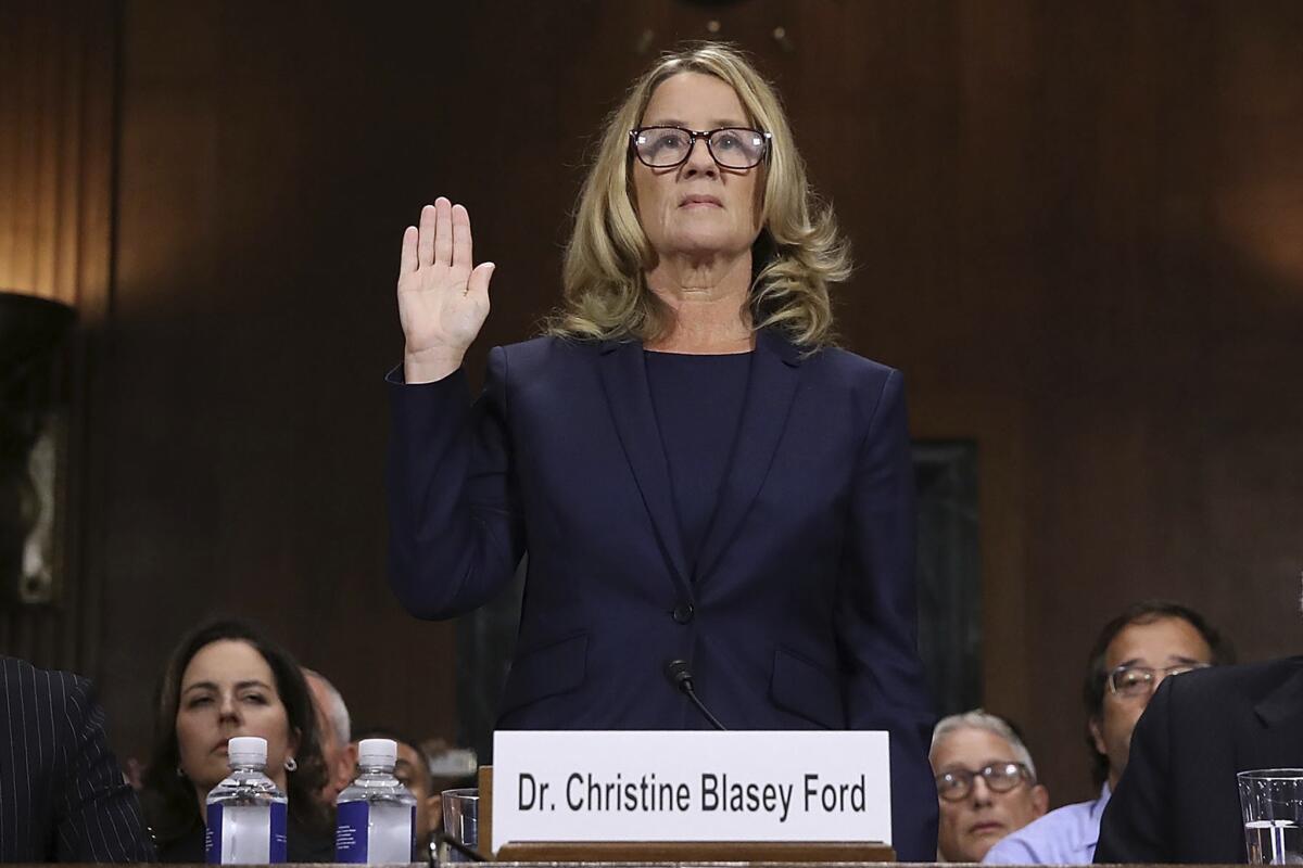 Christine Blasey Ford is thanked in a new open letter written by leaders of the #MeToo movement.