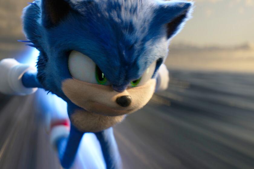 En esta fotografía proporcionada por Paramount Pictures Sonic, con la voz en inglés de Ben Schwartz, en "Sonic the Hedgehog 2". (Paramount Pictures via AP)