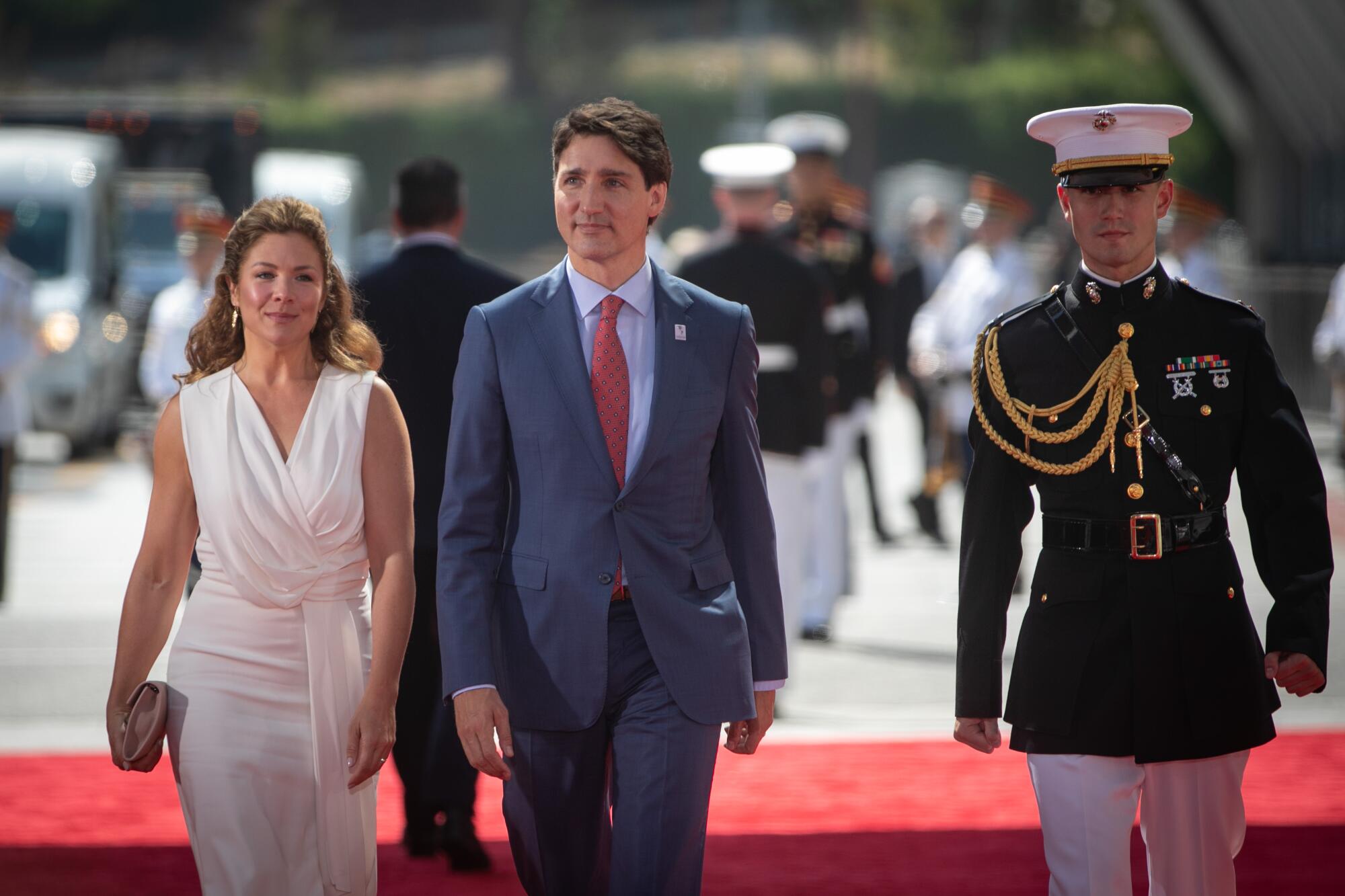 Canadian Prime Minister Justin Trudeau and his wife, Sophie, at the  Summit of the Americas.