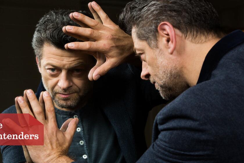As Andy Serkis' character Caesar becomes more advanced in the "Planet of the Apes" films, so do Serkis' motion-capture performances.