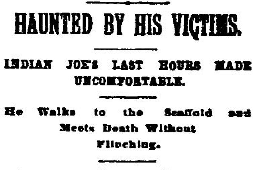 Headline from the front page of The San Diego Union, Monday, March 4, 1893.