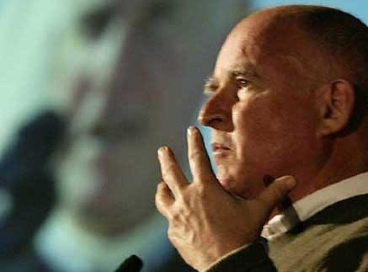 Gov. Jerry Brown (D-Calif.) will be a guest on "State of the Union With Candy Crowley"