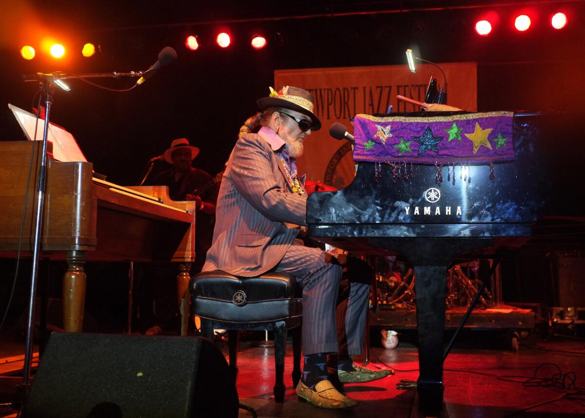 Dr. John, shown performing at the 2012 Newport Jazz Festival, will be the subject of an all-star concert salute on May 3 in New Orleans.