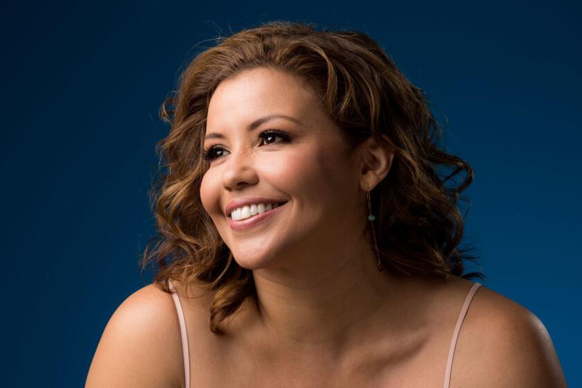 LOS ANGELES, CA - MAY 09, 2017 - Actress Justina Machado from the Netflix's "One Day at a Time," photographed in the Los Angeles Times studio, where she was visiting for a Web Chat, May 09, 2017. (Ricardo DeAratanha/Los Angeles Times).