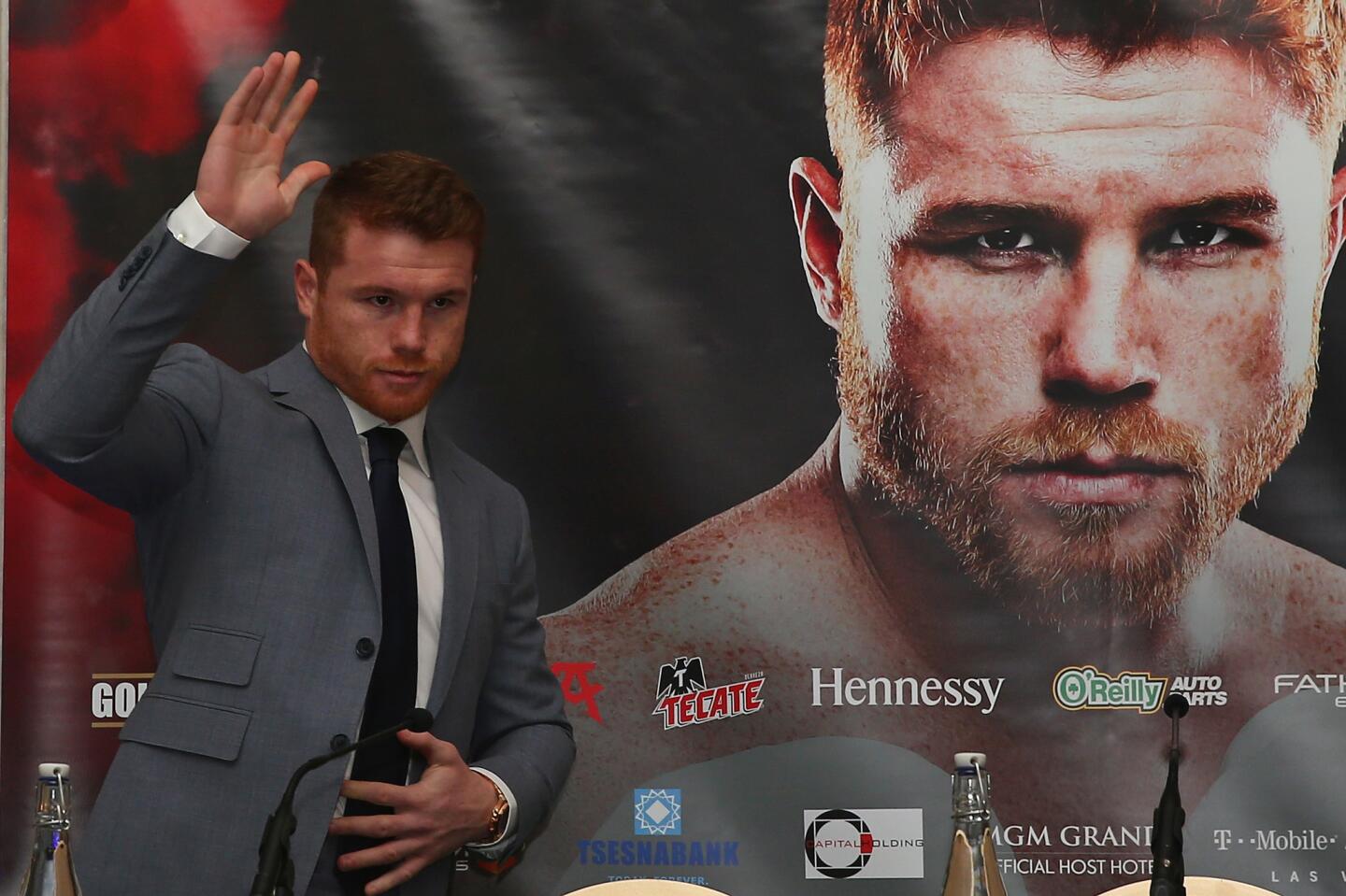 Boxing Press Conference with Canelo Alvarez and Gennady Golovkin