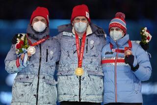 Gold medalist for the men's weather-shortened 50km mass start free cross-country skiing competition.