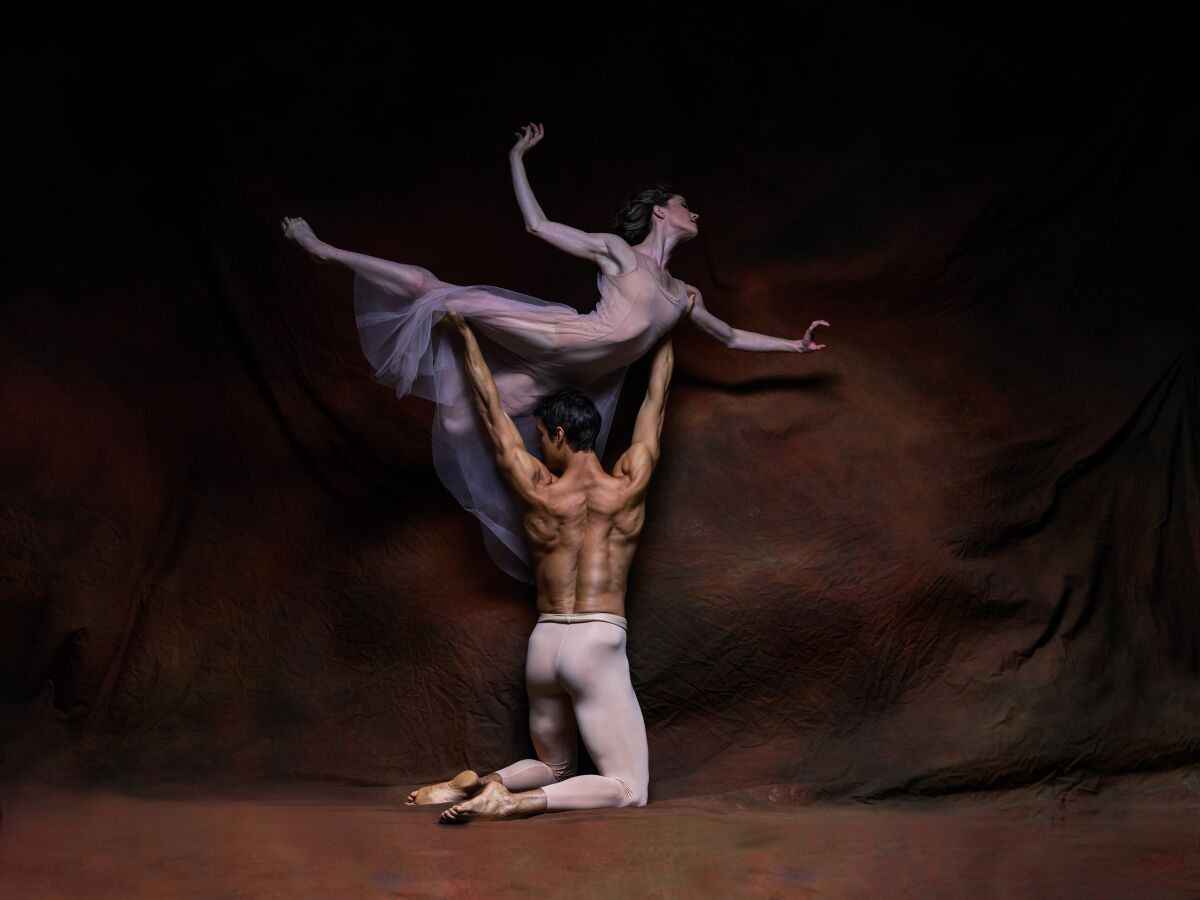 Cassandra Trenary and Daniel Camargo in American Ballet Theatre's "Like Water for Chocolate."