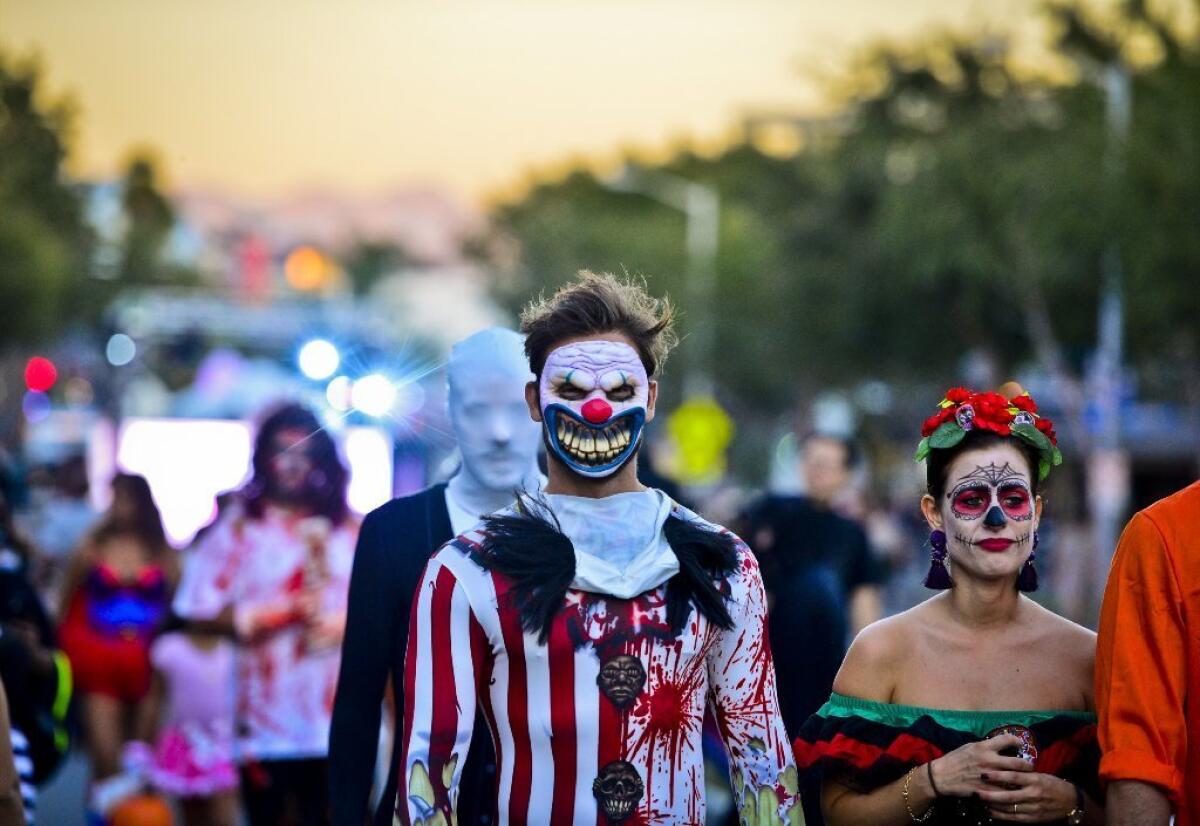 Thousands of revelers turned out for the 40th annual West Hollywood Halloween Carnaval in 2015. This year's event will take place Monday.